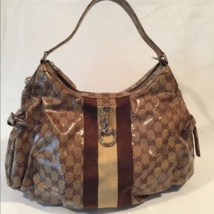 Authentic Gucci Crystal Large Hobo